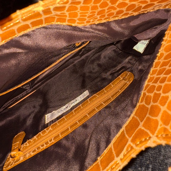 New Nine West crocodile embossed clutch/bag - Picture 3 of 4